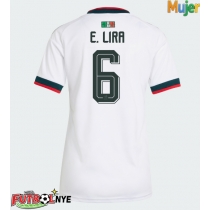 Camiseta México Erik Lira #6 Visitante Equipación para mujer Mundial 2026 manga corta